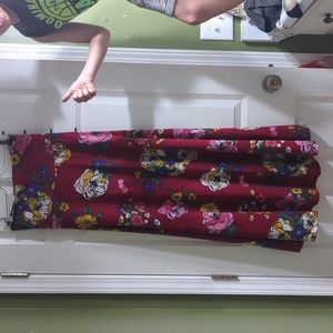 LuLaRoe flower maxi skirt